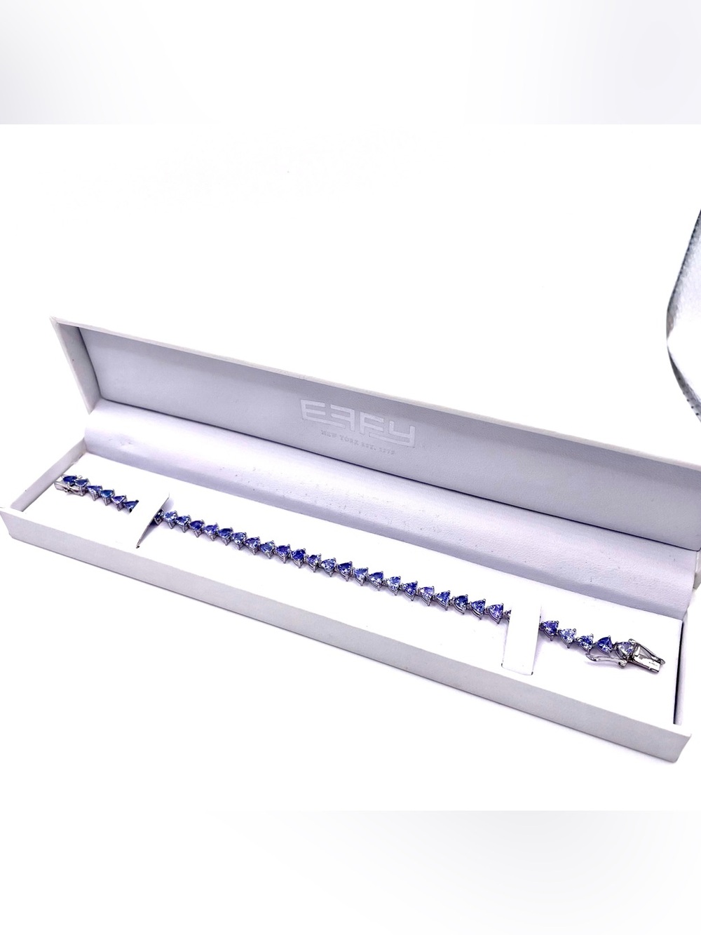 Effy Nahla Siri Sterling Silver and Blue Tanzanite Tennis Bracelet